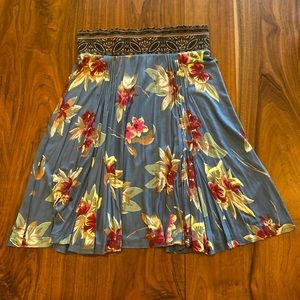 DEPT Brand 100% Viscose Knee Length Skirt